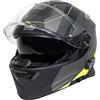 ORIGINE Casco Moto Modulare Bluetooth Omologato ECE Voice Dial Casco Moto Chiamata Vivavoce (Spike Fluo Yellow Black,XS)