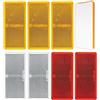 Your Day Mate Riflettori rettangolari da incollare, 8 pz, arancione, Bianco e Rosso, dimensioni 94 x 44 x 7 mm, con marchio E, riflettori rettangolari per rimorchi, occhio di gatto a sinistra a destra