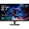 Gigabyte Monitor Led 27'' Gigabute M27UP 4K Uhd 3840x2160 1ms classe F Nero [M27UP EK]