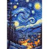 MEIYUDA Diamond Painting Notte Stellata, 5D Diamond Painting Kit Completo, Pittura Diamante Painting Kit Ricamo a Punto Croce Artigianale Per La Decorazione Della Parete Di Casa 30x40cm