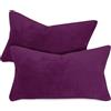 npluseins Set da 2 federe in morbido pile color corallo (2 pezzi) 1257.1667, 30 x 50 cm, bacca