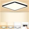 LEZOE Lampada da soffitto a LED 18 W, 1800 lm, 3000 K/4000 K/5000 K, bianco caldo, luce bianca fredda, pannello piatto con retroilluminazione per soggiorno, camera da letto, cucina, corridoio, bagno,