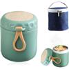 mizikuu Contenitore Termico per Alimenti Caldi, 400ml Thermos Pappa Neonati con Sacchetto Isolante e Cucchiaio Portavivande Cibo Bambini Portapranzo Isotermo Scatola Termica per Pasti Caldi