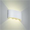 Voltix Applique da Parete LED 18W 1800LM Lampada da Parete Impermeabile per Interni ed Esterni - Lampade da Parete per Interni per Camera da Letto, Soggiorno (Bianco Naturale - 4000K-B, 18W)