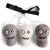 Gry & Sif teschi decorativi in feltro fatti a mano | decorazioni Halloween da appendere, decorazioni autunnali, decorazione sospesa Halloween, decorazioni Halloween | set di 3 teschi