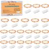 Vacoulery 20 Pezzi Luci Stringa a Batteria 1M 10 LED Filo di Rame Lucine LED Decorative a Batteria per Interni Casa Decorazioni Natale Matrimonio per Natale, Giardino, Case, Matrimonio, Feste