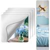 UNBREAKABL MIRO Specchio da parete infrangibile a lunghezza intera, per camera da letto, indistruttibile a parete lunga, in plexiglass per la casa, extra spesso: 2,6 mm, 24.98 x 24.98 cm x 4 pezzi, per allenamento