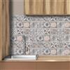 AREDE 32 Pz Adesivi per Piastrelle Bagno e Cucina 10 x 10 cm Autoadesivo Decorazione Adesivo murale in PVC Impermeabile Adesivi Parete mattonelle mosaico stile / T1064
