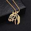 YAHOYA Donne/Uomini Moda Testa di Cavallo Ciondolo Collana in Acciaio Inossidabile Argento Animale Collana Gioielli Regalo Semplice Casual Colgantes