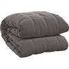 vidaXL Coperta Ponderata Grigia 155x220 cm 11 kg Tessuto