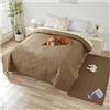 OREZAUQS Copridivano & Copriletto Impermeabile per Cani, Coperta per Animali Domestici Lavabile,Antiscivolo,Protezione per Divano,Letto,Mobili (Khaki,75 * 180 CM)