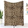 Chickwin Coperta Plaid Pile Flanella con Stampa Leopardato Singolo Matrimoniale 3D Calda Coperta Fluffy Copridivano Microfibra Morbida Invernale Coperte Trapunta Divano (Giallo,150x200cm)