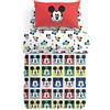 Caleffi 1004726 Cotone Disney Mickey Colors Trapunta per Singolo Letto, Taglia Unica (19430)