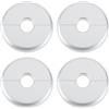 ECSiNG 4 Pezzi Di Copritubo Per Radiatore Da 16 Mm Diametro 70 Mm Per Decorazione Di Tubi Per Radiatori Argento