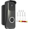 Xiciki Supporto campanello per Blink Regolabile per Blink Doorbell Staffa (fino a 110 Gradi) Anello Doorbell Supporto Impermeabile per Blink Video Campanello Semplice Installazione Nero