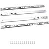 txuzong Guide per Cassetti Scorrevoli 2 Coppie (4 Pezzi), 310-490 mm Binari Estensione Bidirezionale, Zincato - Compatibili con Cassetti 17 mm (Incluse 16 Viti) - Per Mobili Cucina, Armadi, Ufficio