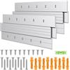 Uniclife 2 Paia Ganci a Incastro Francese 30 cm Portata 36 kg Ganci per Quadri a Incastro Francese per Carichi Pesanti Hardware per Appendere Specchi in Lega di Alluminio Supporti Z Interbloccanti