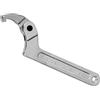 HSUYUN Chiave C Gancio, Acciaio ad Alto Tenore di Carbonio C Chiave c Settore, C Chiave a Settore Laterale, con Scanalature C Chiave a Gancio Regolabile, Colore Argento, Testa Quadrata da 32-76 mm