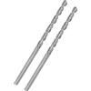 PATIKIL 2mm Twist Trapano Punte, 2pz Sinistra Mano Solido Carburo Dritto Gambo per Inox Acciaio Lega Acciaio Duro Acciaio