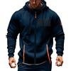 Générique Felpa con cappuccio nera da uomo di grandi dimensioni calda casual comoda per il lavoro all'aperto per la vita quotidiana a buon mercato tinta unita giacca di lavoro per l'inverno e l'autunno, 02#Navy