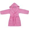 Novia Il Bottegone - Accappatoio Bambino POMPEA Tinta Unita in Morbida Spugna di Cotone (8-10 Anni, Rosa)
