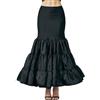 BEAUTELICATE Donna Sottogonna Sposa Tulle Lungo Petticoat Fishtail Sirena per Matrimonio Abito da Sposa Festa Pirata,Bianca,M