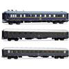 Rivarossi FS 3 CARROZZE RISTORANTE,1a CLASSE, 2a CLASSE RAPIDO 904-905 EP.IVa 1: