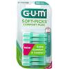 Gum Sunstar Italiana Gum Soft Pick Comfort Flex Cool Mint Regulare Scovolini 80 Pezzi