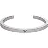 Emporio Armani Bracciale bangle aperto in acciaio inossidabile da uomo