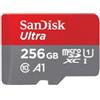 SanDisk Ultra Scheda MicroSDXC 256GB + Adattatore