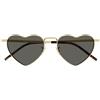 Saint Laurent Occhiali da Sole SL 301 LOULOU 004 Lou Lou Oro/Grigio Unisex