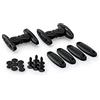 Puig 6271N Visiera multiregolabile con viti con sistema di fissaggio a viti e clip-on, realizzata in materiale resistente da 3 mm per regolazione aerodinamica, Nero