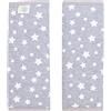JYOKO KIDS Imbotitura Morbida per passeggino (White Star, 20,5 x 21)