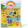 Melissa & Doug Libro Adesivi Attacca e Stacca - Stickers Riutilizzabili Tema Safari, Idea regalo per Bambini, 4+ anni - Certificati FSC