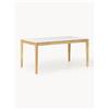 Westwing Collection Tavolo con piano effetto marmo Jackson, varie misure - Marrone, Bianco