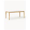 Westwing Collection Tavolo con piano effetto marmo Jackson, varie misure - Marrone, Bianco