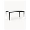 Westwing Collection Tavolo con piano effetto marmo Jackson, varie misure - Nero, Bianco