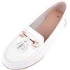 Absolute Footwear Mocassino da donna in pelle casual, con ponte/scarpe da barca/sandali, Senape, 38 EU