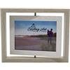 Smiling Art Cornice per 2 Foto in Legno con Vetro, Doppia Cornice Girevole, Vetro (2 x 10 x 15 cm, bianco)