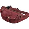 STILORD 'Sam' Marsupio in pelle da uomo donna vintage con cerniera e tasche Borsello monospalla per Sport Jogging Festival Montagna Viaggio, Colore:rosso