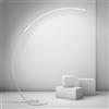 NHPJFDC Lampada da terra a LED dimmerabile, lampada da terra ad arco, lampada da terra ad arco per lettura con telecomando, lampada alta moderna, lampada per illuminazione ambientale per soggiorno, ufficio, c