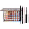 QINGZY Set Trucco Occhi Donna, 5 Pezzi Kit Make Up con Ombretti, Eyeliner, Matita Sopracciglia, Mascara e Pennello - Idea Regalo Cosmetici Occhi Completa per Ragazze e Donne