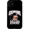 Around The Way Girls: Afro Birthday Zodi Gemini 1969 Afro Queen Zodiac Regali di compleanno Custodia per iPhone 11