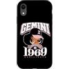 Around The Way Girls: Afro Birthday Zodi Gemini 1969 Afro Queen Zodiac Regali di compleanno Custodia per iPhone XR