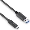 PureLink Cavo da USB-C a USB-A, USB 3.1 Gen 1 con trasferimento dati 5 GB/s, nero, 2,00 m
