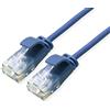 Roline Cavo di rete RJ45, 21.15.3945, cavo patch CAT 6a U/UTP, 2 m, blu, 1 pezzo.