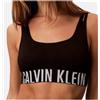 Calvin Klein Jeans Calvin Klein Unlined Bralette Top Nero Elastico Alto Donna