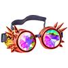 Bristol Novelty Bm607 Occhiali Caleidoscopici con Maschera Rossa e Arancione, Unisex Halloween
