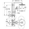Grohe Colonna doccia con miscelatore Vitalio Start Clova 250 Sis.Doc. Mix THM