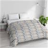Italian Bed Linen Trapunta Invernale Imbottita Letto Matrimoniale 250x245cm DoubleFace BASIC fantasia HIPPY, Made in Italy - Piumino Reversibile in morbida Microfibra 200gr/mq - Piumone Lavabile in Lavatrice